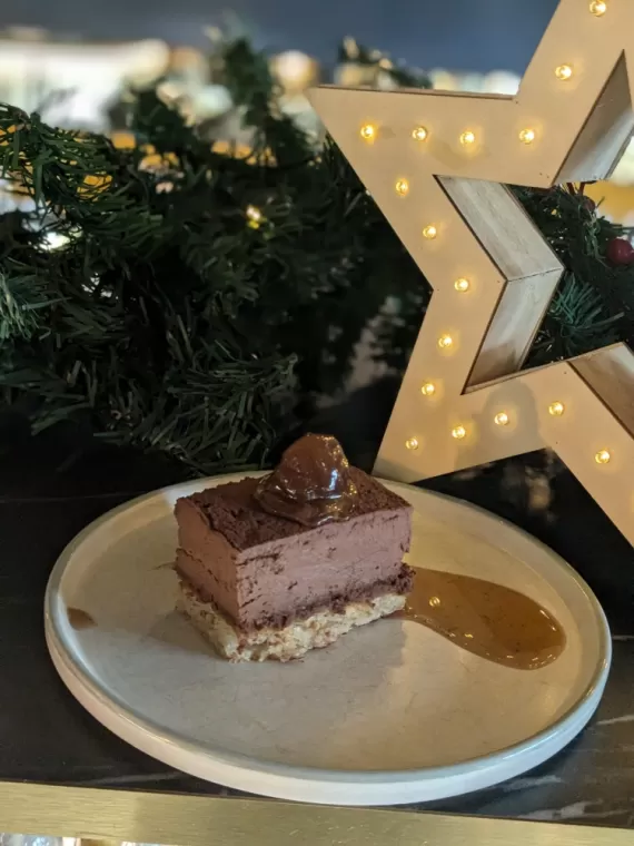 Royal chocolat-marron, sauce rhum-marron ?, Dardilly, Double 7 Dardilly