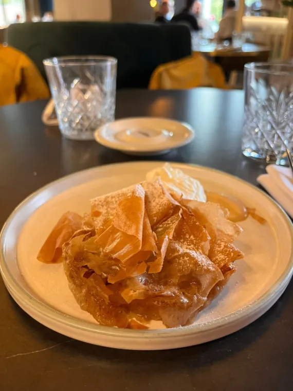 Croustade aux pommes et poires, chantilly vanille , Dardilly, Double 7 Dardilly