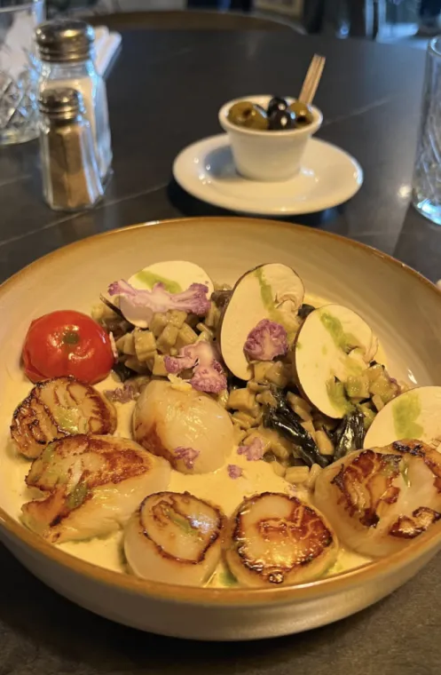Coquilles Saint-jacques juste snackées, Dardilly, Double 7 Dardilly