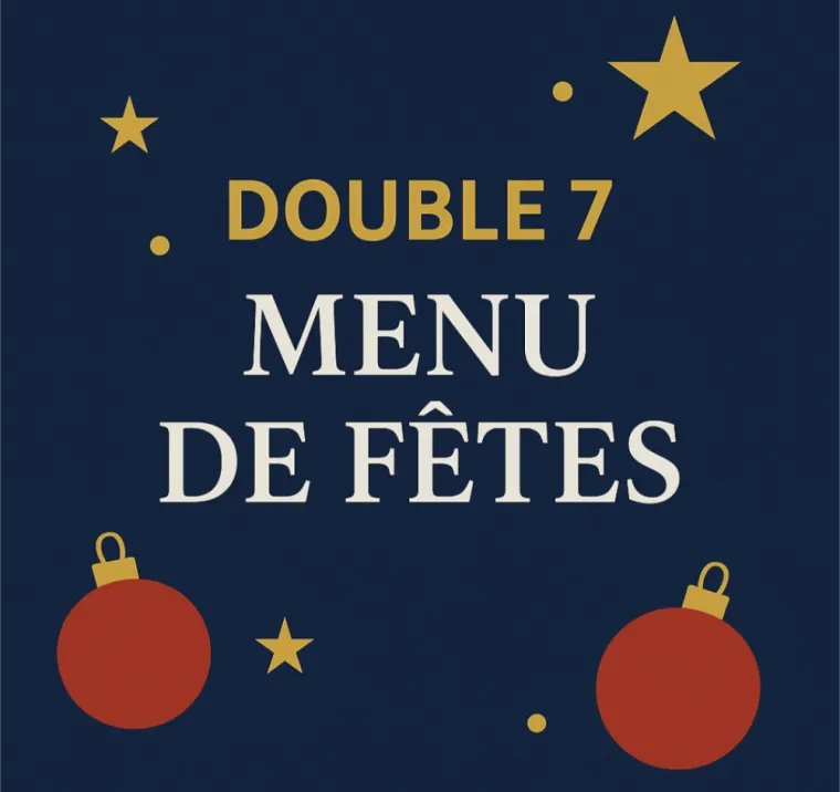 Menu de fêtes, Dardilly, Double 7 Dardilly