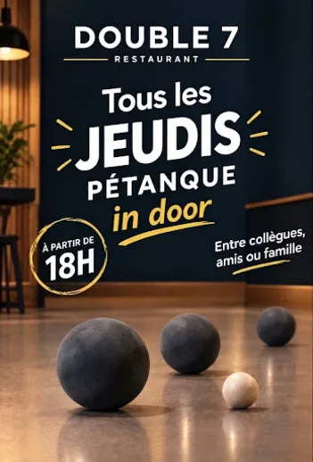 Pétanque "INDOOR" 😆, Dardilly, Double 7 Dardilly